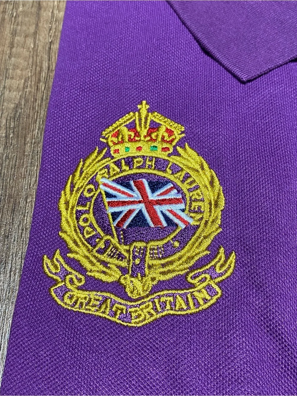 Polo Ralph Lauren Custom Slim Fit Purple London Polo Shirt Short Sleeve NWT